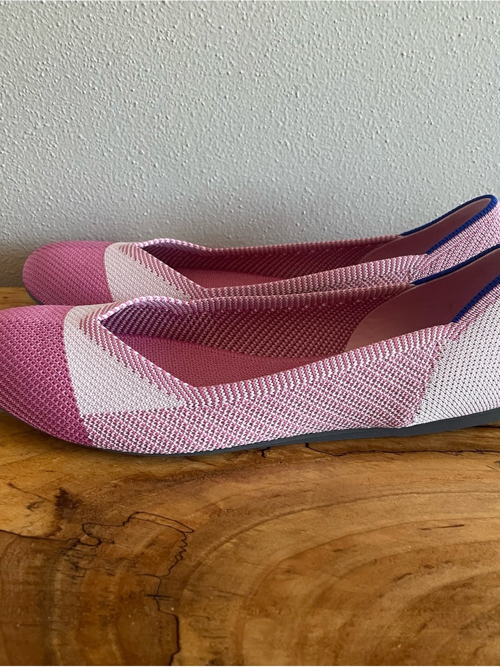 Rothy's limited edition pink cap-toe design ballet flats. - Picture 6 of 7